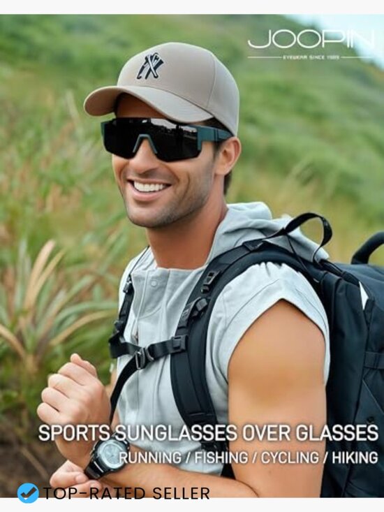 Oversized Sunglasses Over Glasses Polarized Fit Over UV400 Sports Shades main image 6